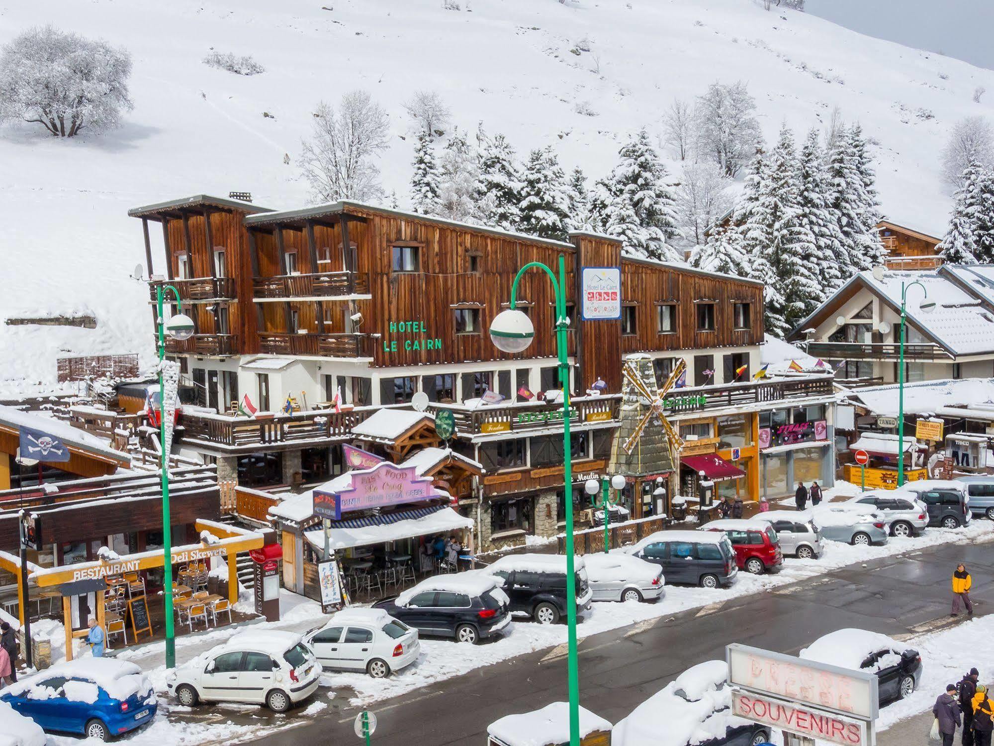 Hotel Le Cairn Les Deux Alpes Exterior foto